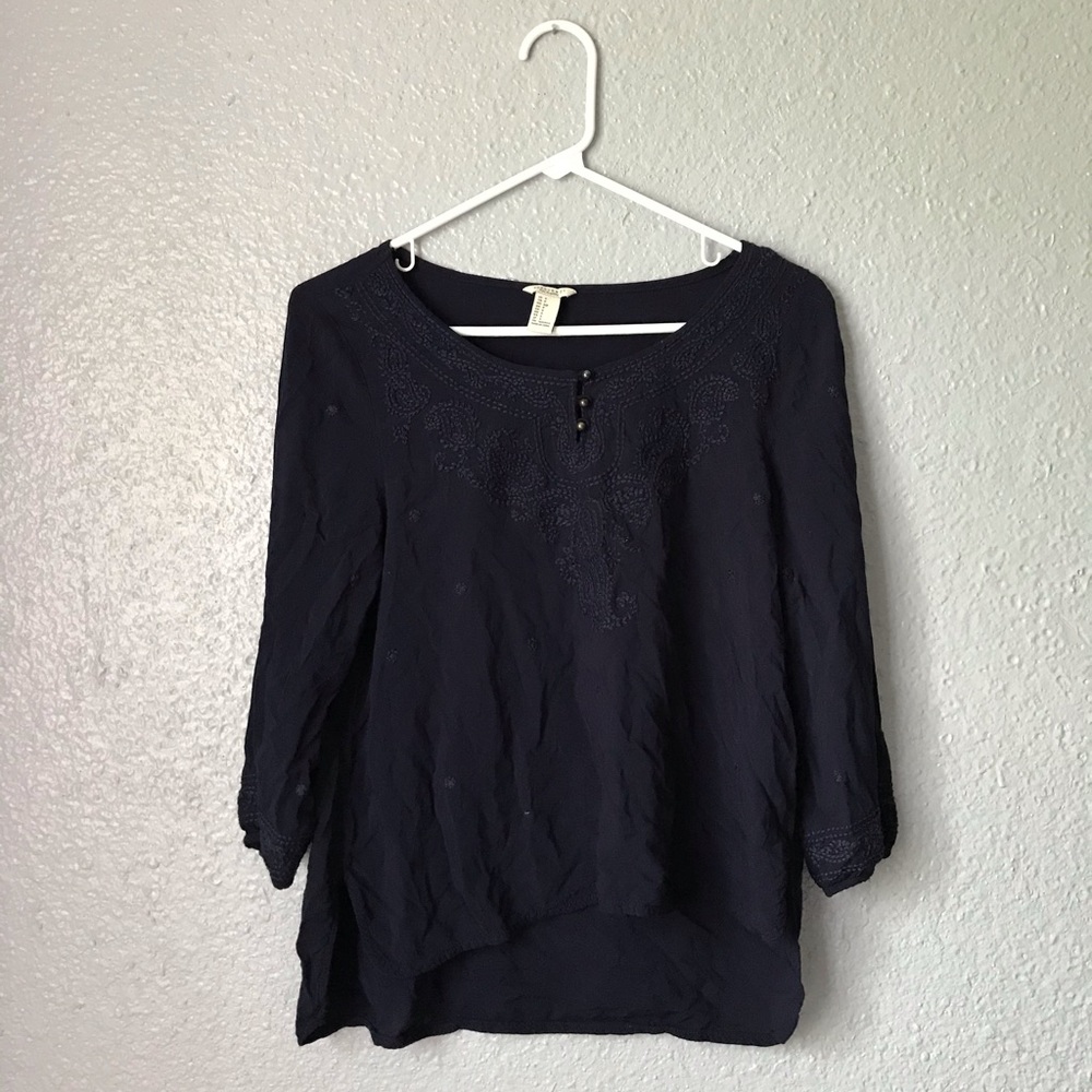 6/$20 + Forever 21 Navy Blouse